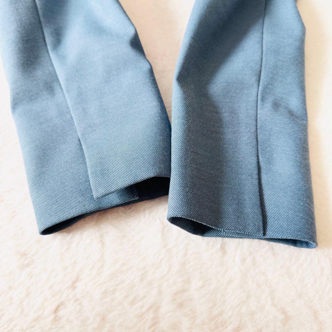 【美品】 グリーンレーベルリラクシング ジャケットパンツセットアップ スーツ 青