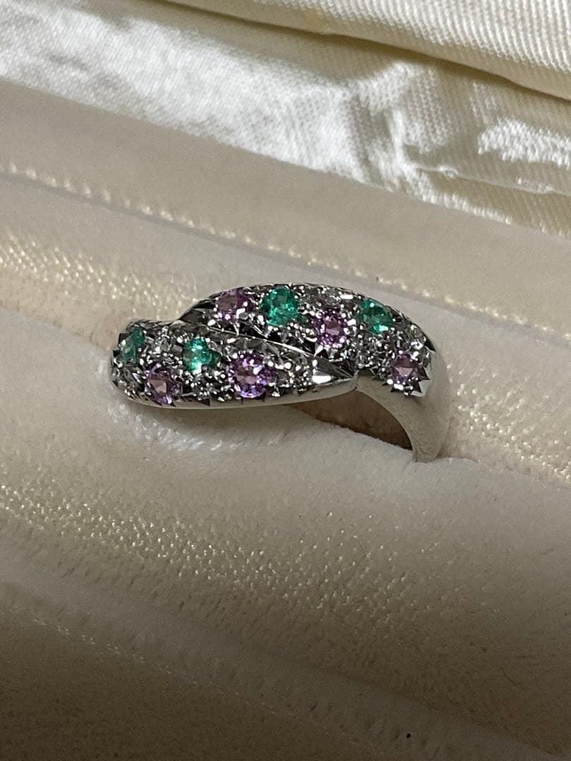 TASAKI パライバトルマリン　ダイヤモンドリング