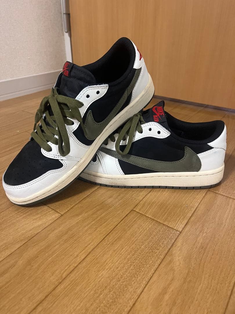 Travis×NikeAirJordan1Low OG Medium Olive
