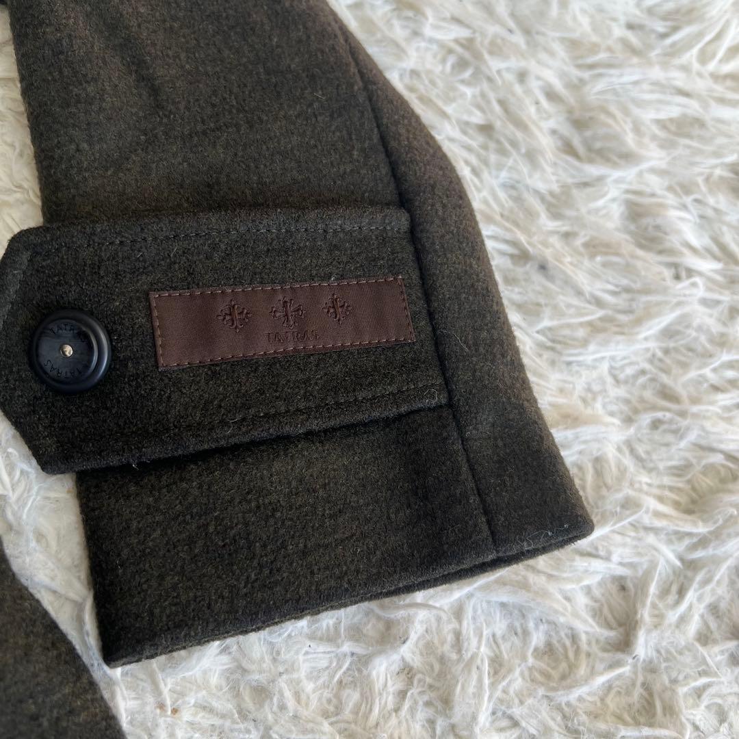 【良品】TATRAS ピーコート　裏地ダウン　ATELIER カーキ　サイズ1