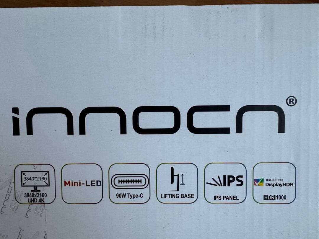 ディスプレイ・モニター本体 innocn 32m2v 4K MiniLED 144Hz HDR1000