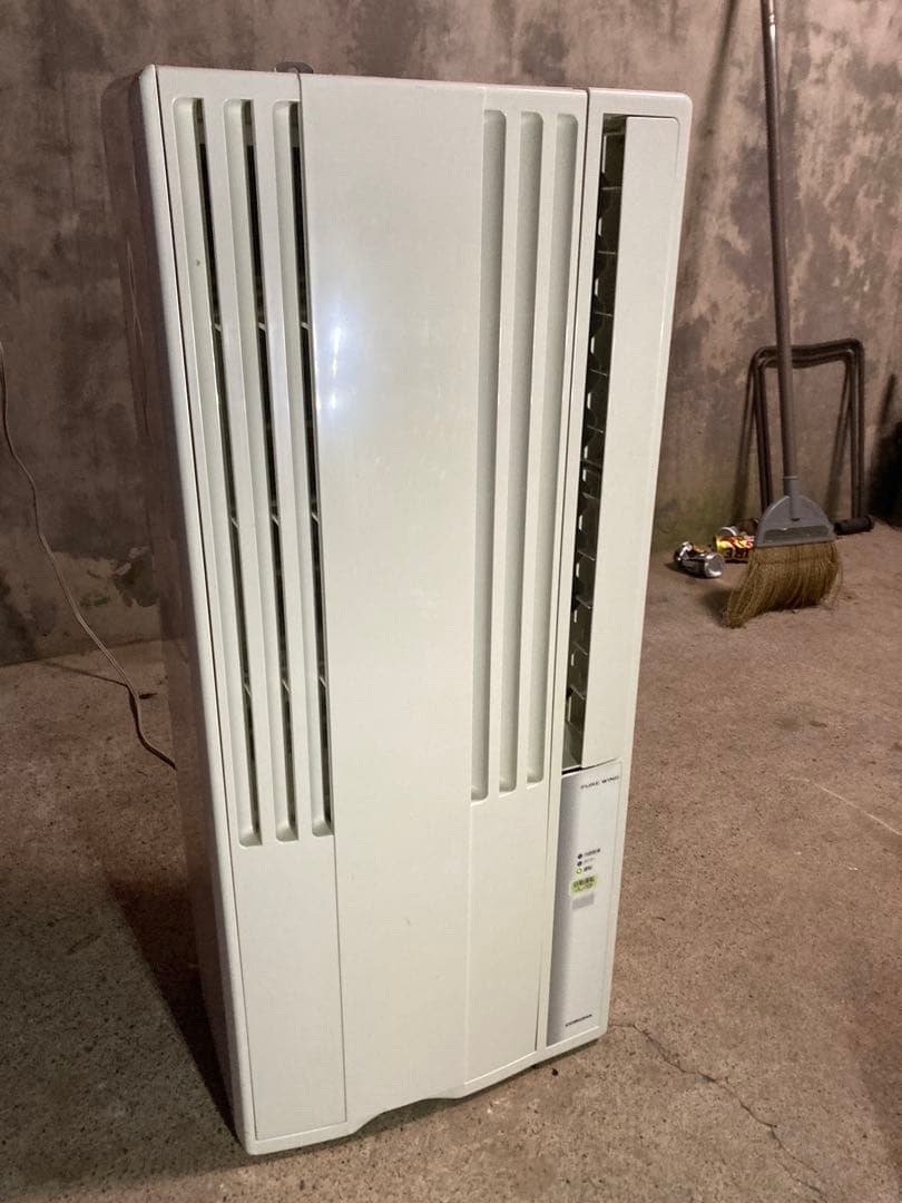 【ジャンク品】コロナ窓枠エアコン★CW-162H 本体のみ（リモコン付）