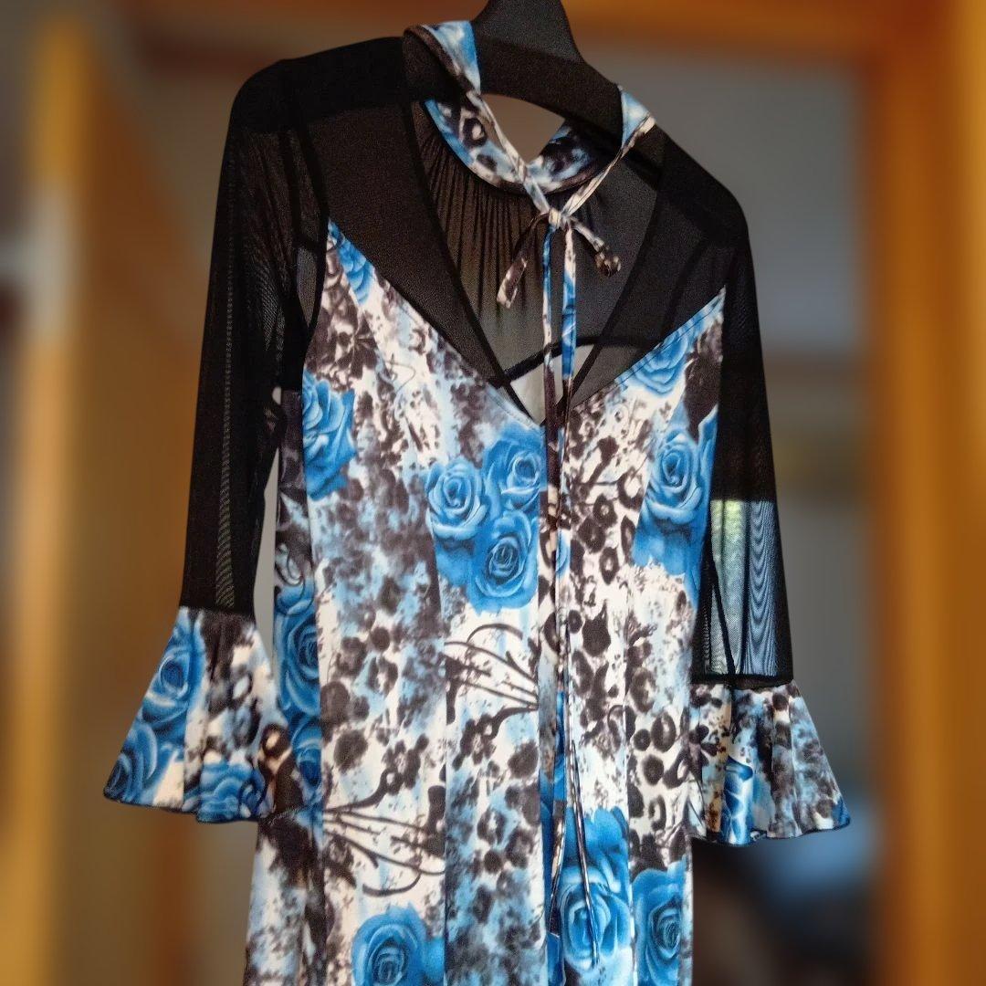 社交ダンス用ツーピースドレスとワンピース2着