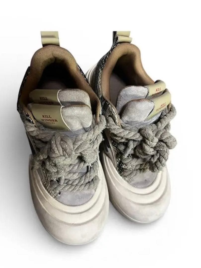 ジ*ン様 正規品 killwinner厚底スニーカーブラウン