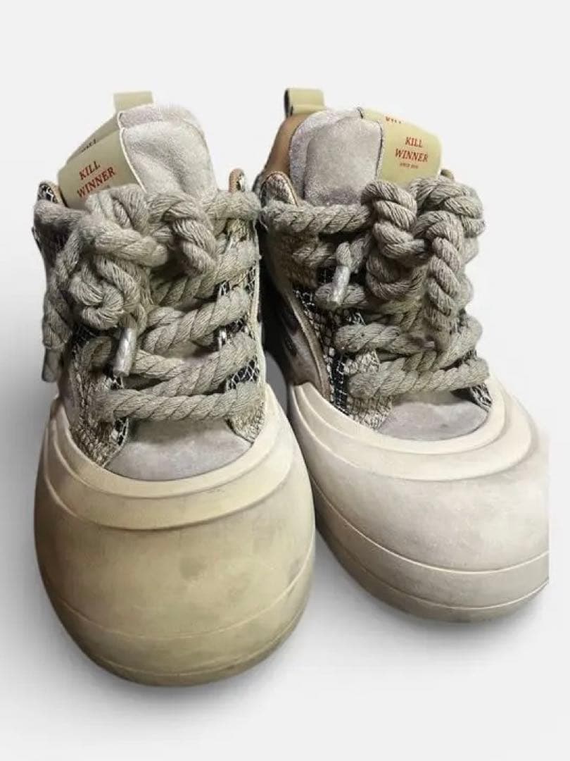 ジ*ン様 正規品 killwinner厚底スニーカーブラウン
