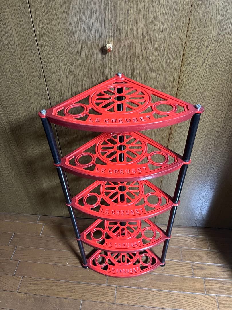 LE CREUSET レッド 5段食器スタンド