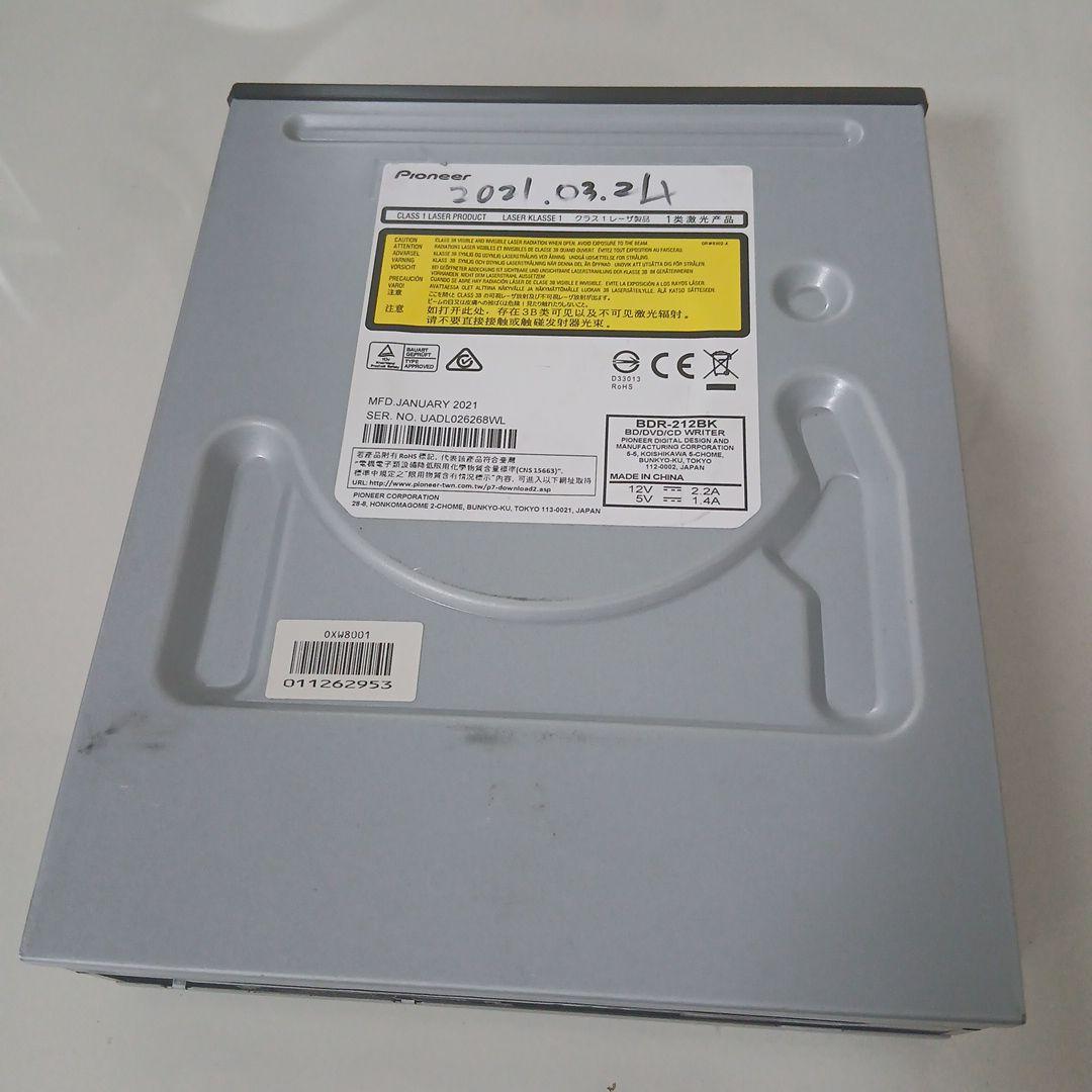 Pioneer BDR-212BK 内蔵BDドライブ 動作確認済み 2021年製