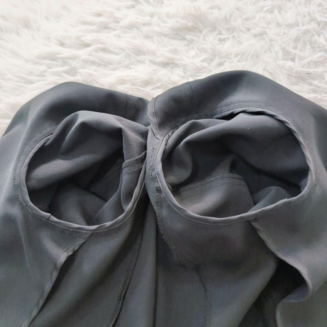 ✨️美品✨️ノーカラー　パンツスーツ　セットアップ　黒　M　プラステ　洗える