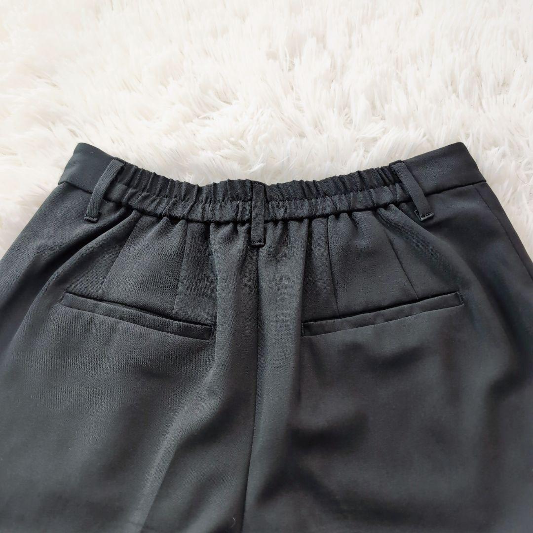 ✨️美品✨️ノーカラー　パンツスーツ　セットアップ　黒　M　プラステ　洗える