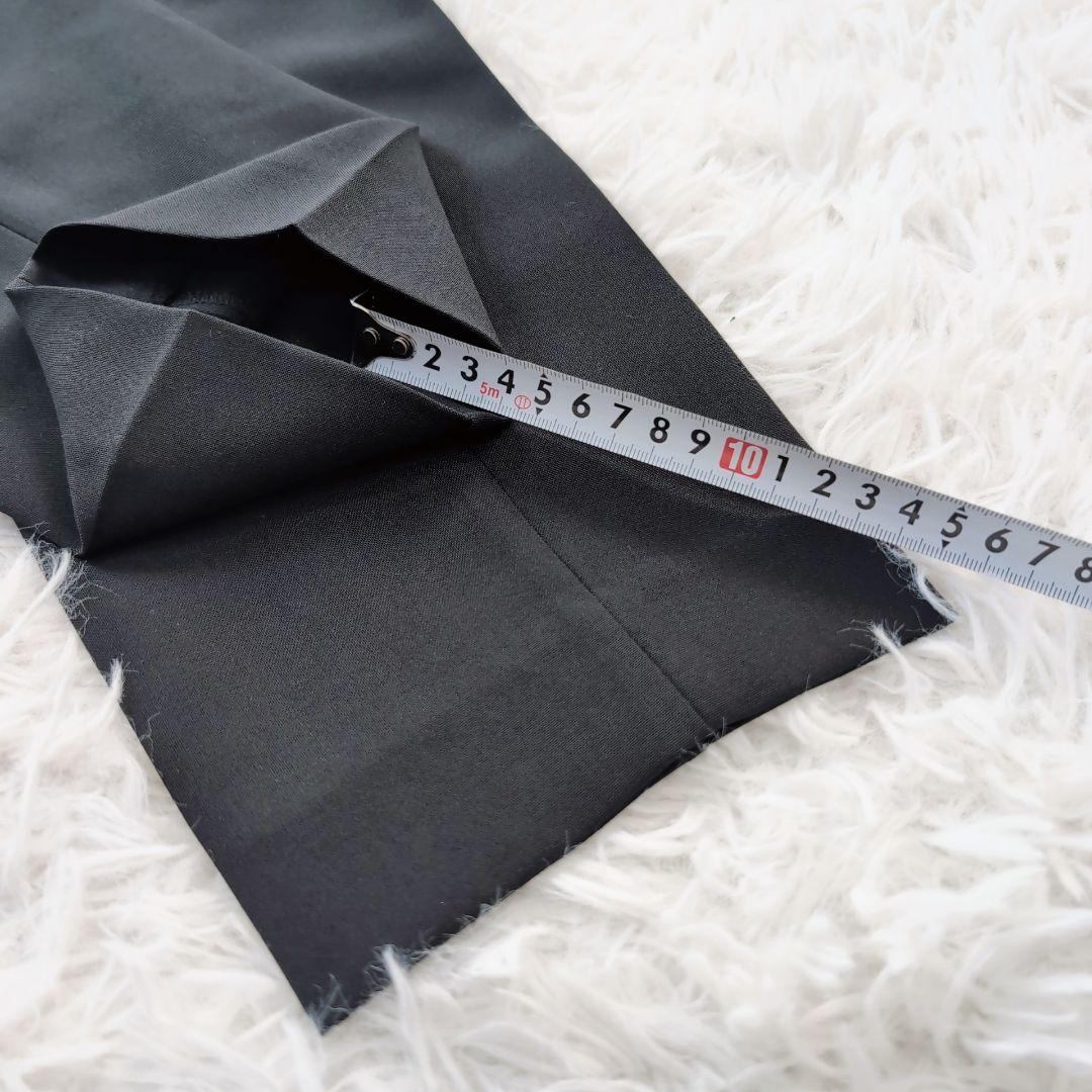 ✨️美品✨️ノーカラー　パンツスーツ　セットアップ　黒　M　プラステ　洗える