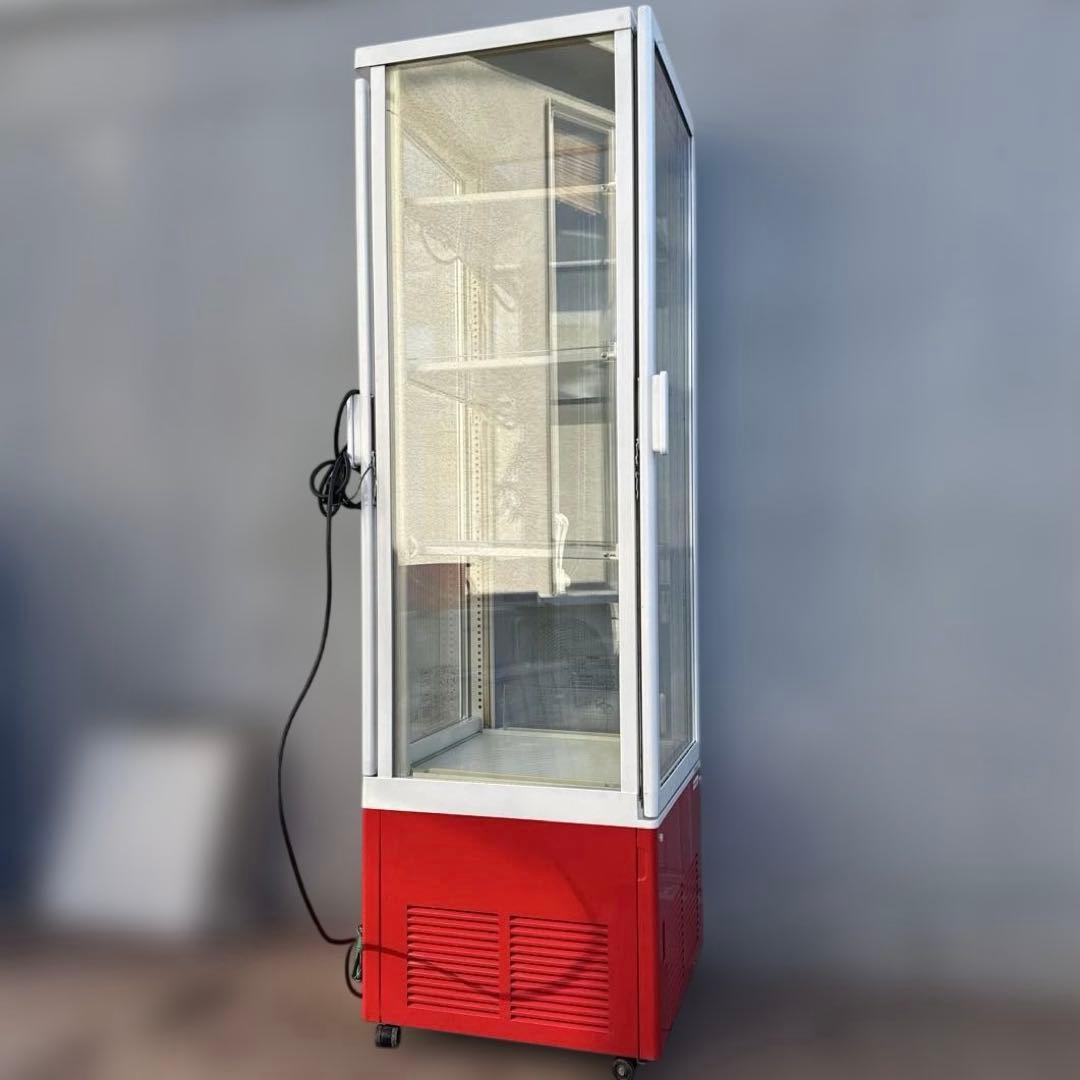 SANYO 冷蔵・温蔵 4面ガラス ショーケース コカコーラタイプ