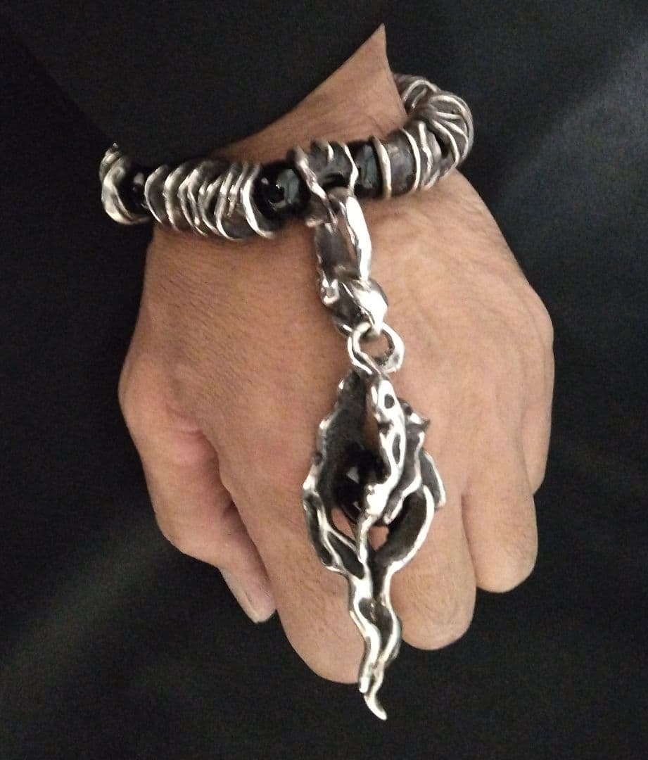 シルバーブレスレット silver　ブレス　ロック　ビジュアル系　V系