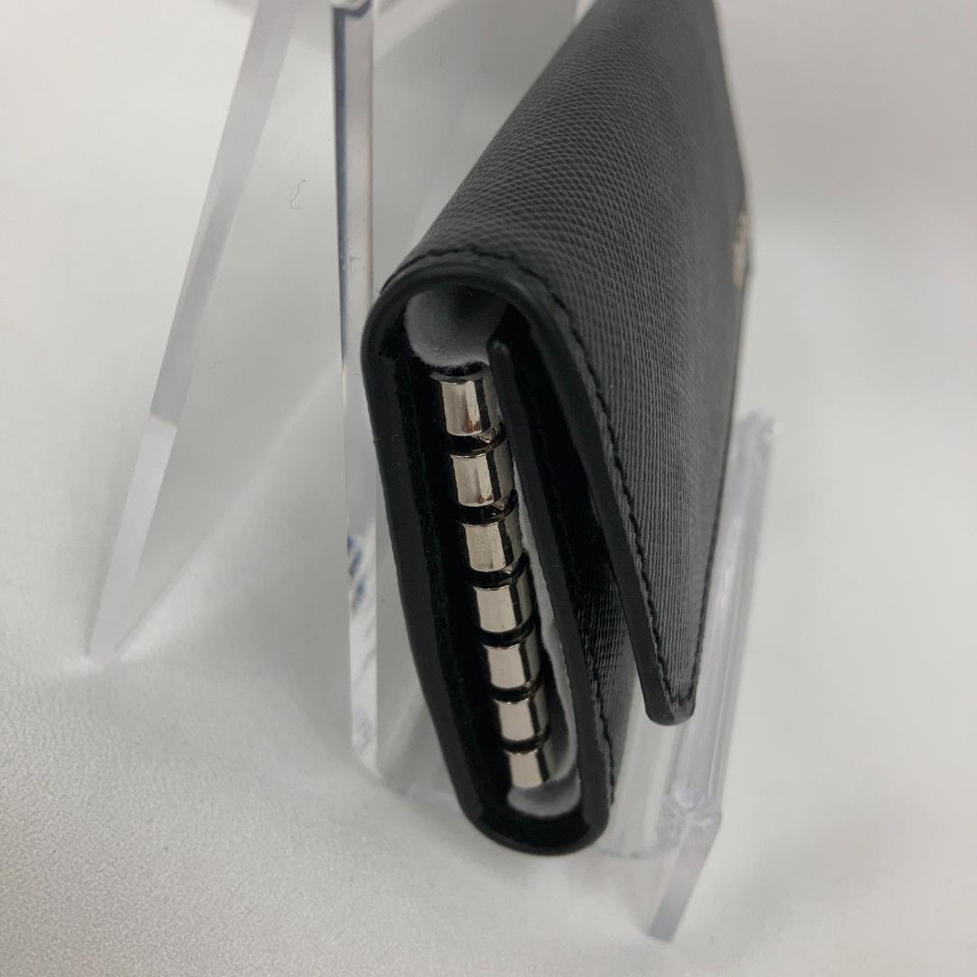 新品⭐プラダ✨PRADA ブラック キーケース 6連 サフィアーノメタル