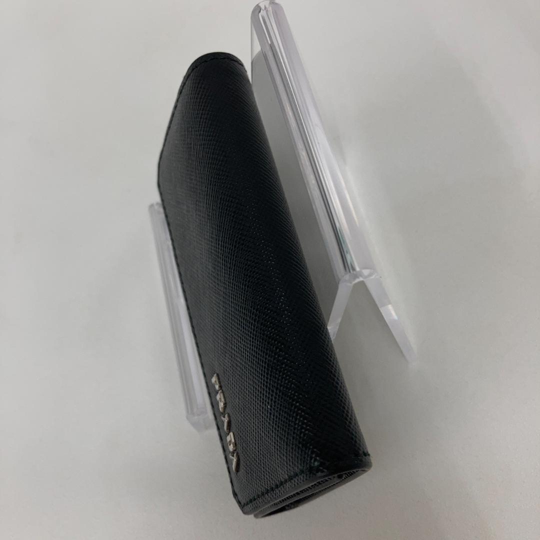 新品⭐プラダ✨PRADA ブラック キーケース 6連 サフィアーノメタル