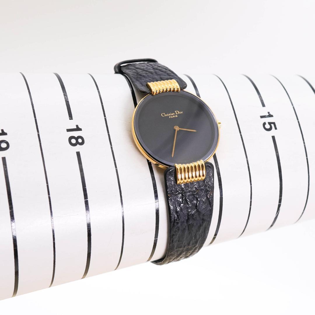 稼働 Christian Dior 腕時計 バギラ ブラックムーン 2380