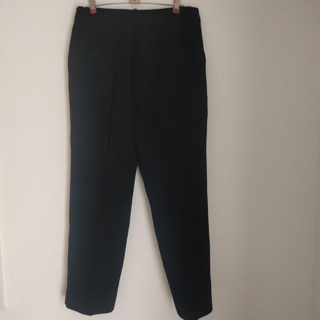 新品indivi vai スーツ　セットアップ　ノーカラー　黒　インディヴィXL