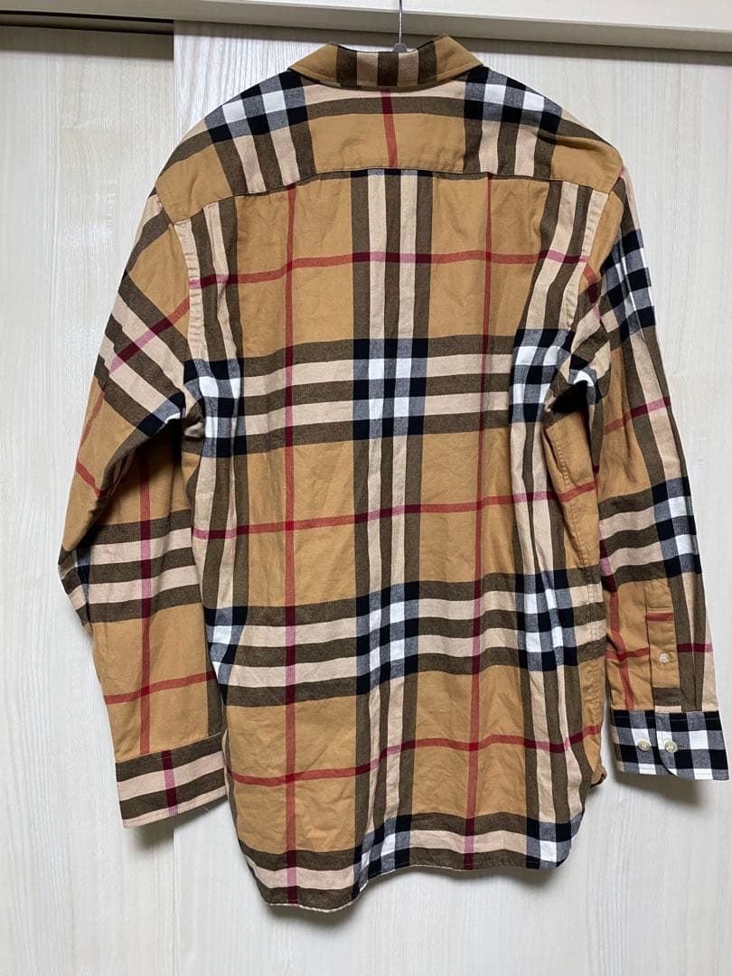 美品　BURBERRY バーバリー 長袖シャツ メガチェック ノバチェック M