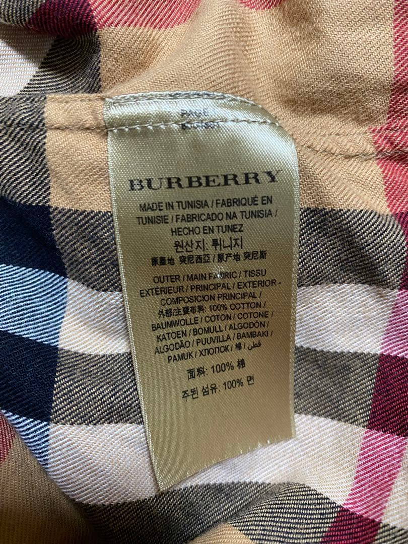 美品　BURBERRY バーバリー 長袖シャツ メガチェック ノバチェック M