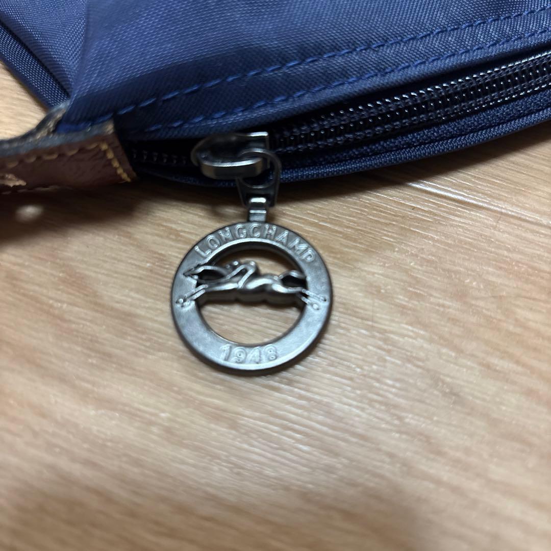 ロンシャンネイビー ボストンバッグ 大容量