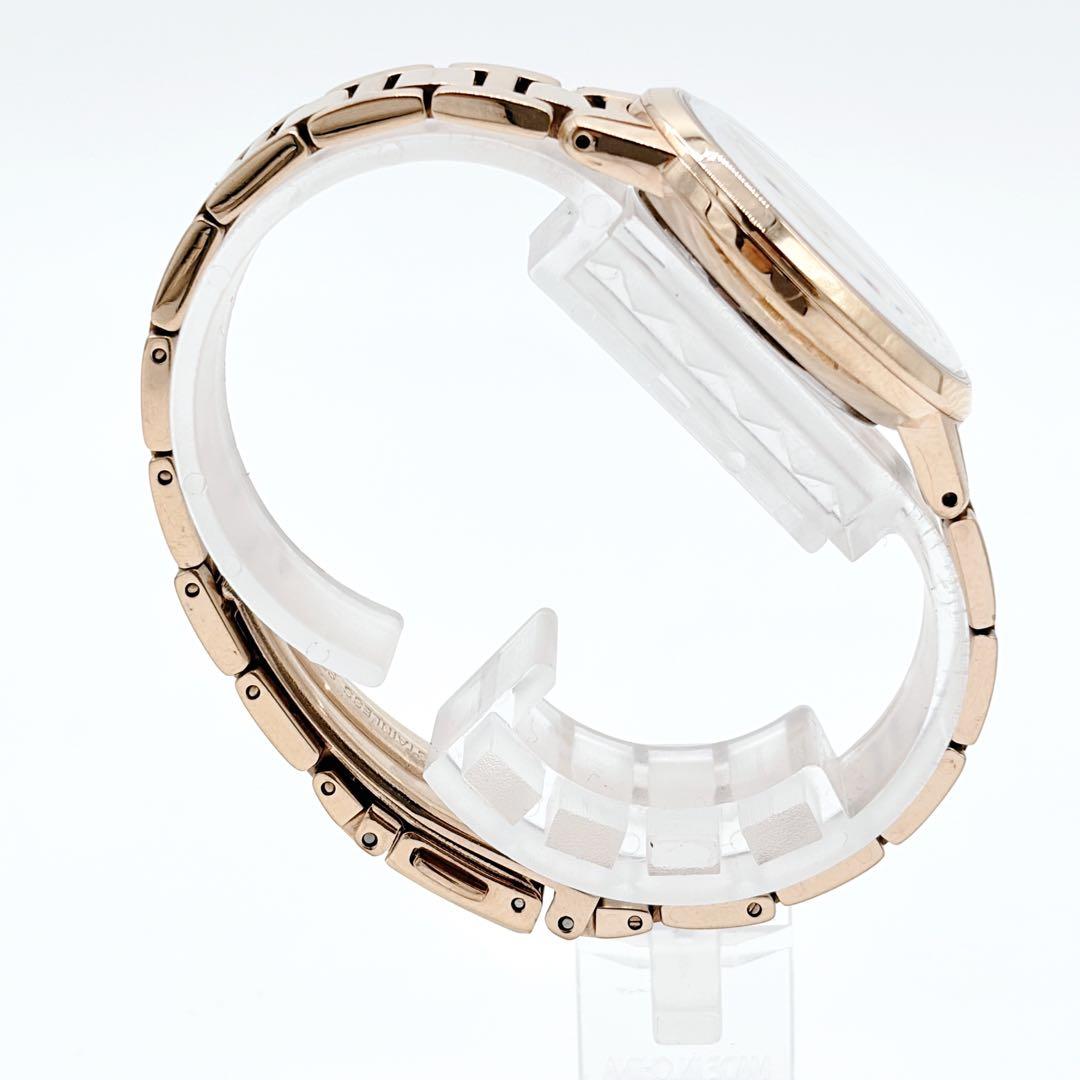 アニエスベー 腕時計 レディース 白蝶貝 ピンクゴールド クリスタル マルチェロ