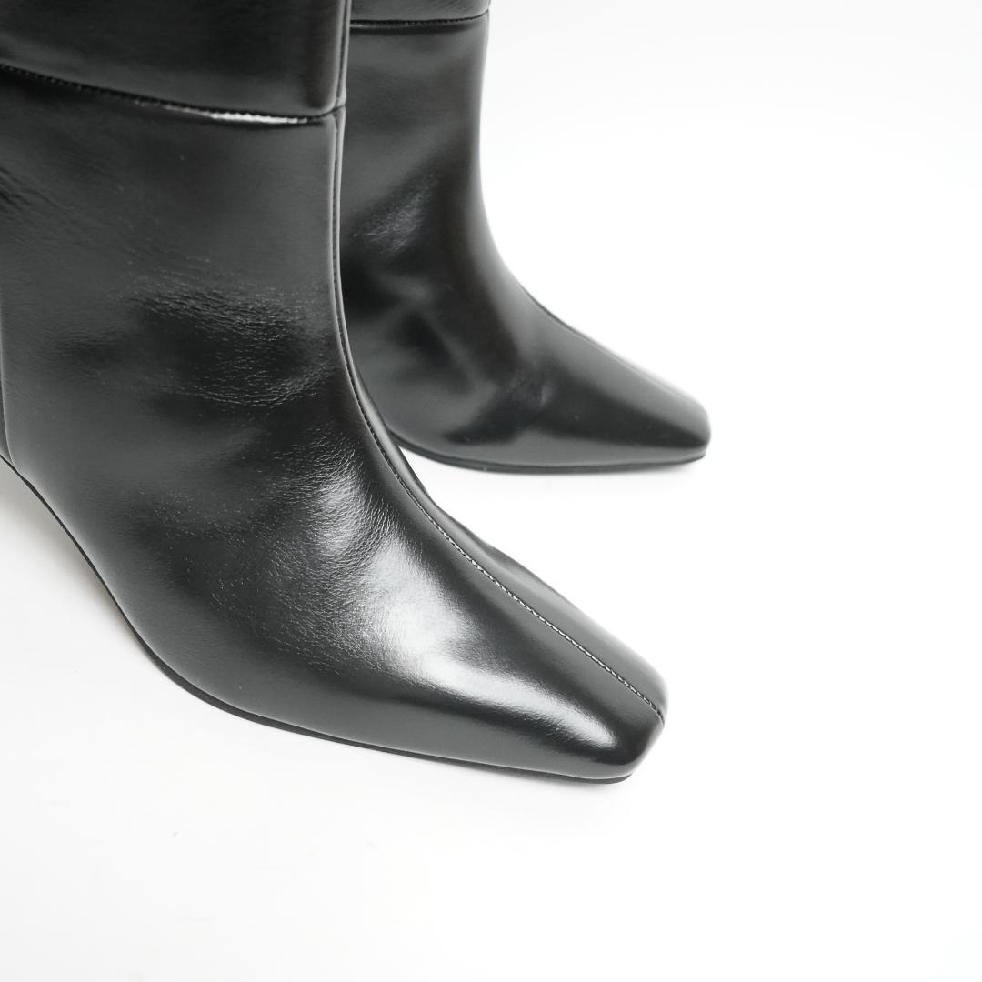 【新品未使用】aga ヤマダヤヤマ ロングブーツ レザー 本革 23-23.5