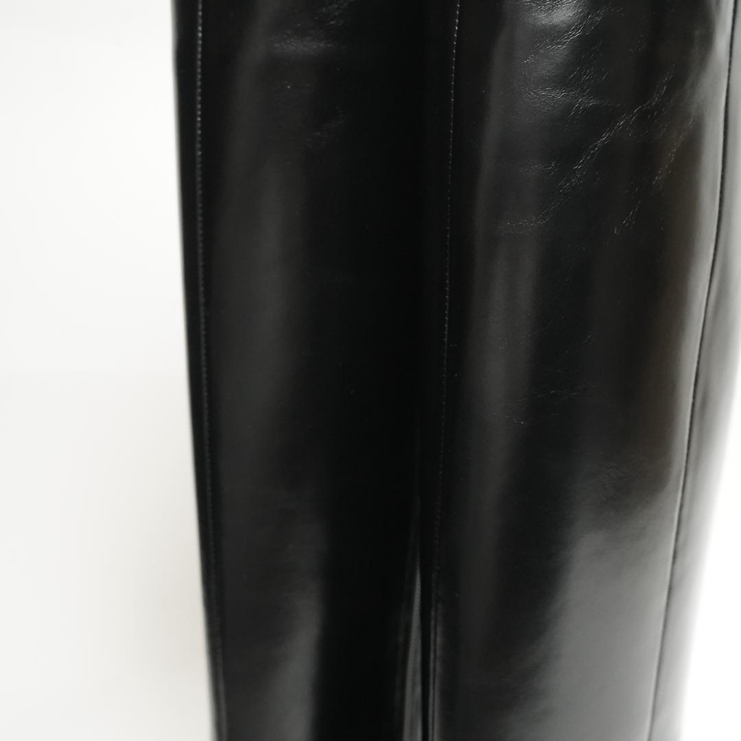 【新品未使用】aga ヤマダヤヤマ ロングブーツ レザー 本革 23-23.5