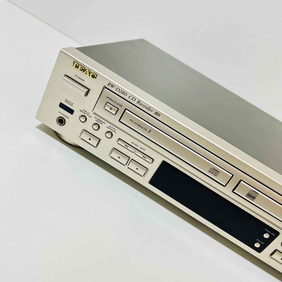 【美品】TEAC RW-D280 CDレコーダー デッキ1再生ok