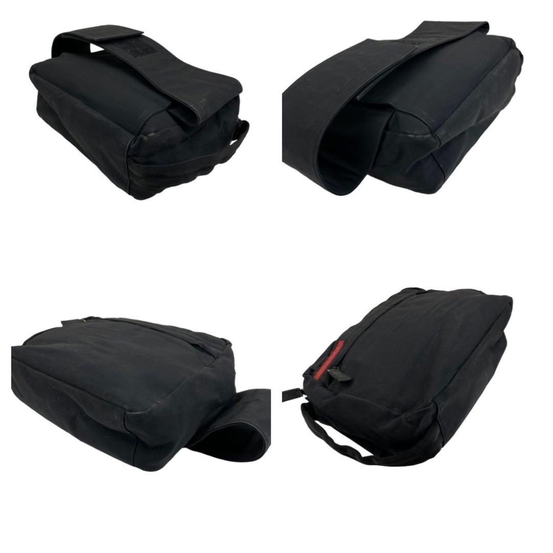 ✨美品　プラダスポーツ　PRADA ウエストポーチ　ボディバッグ　黒　赤