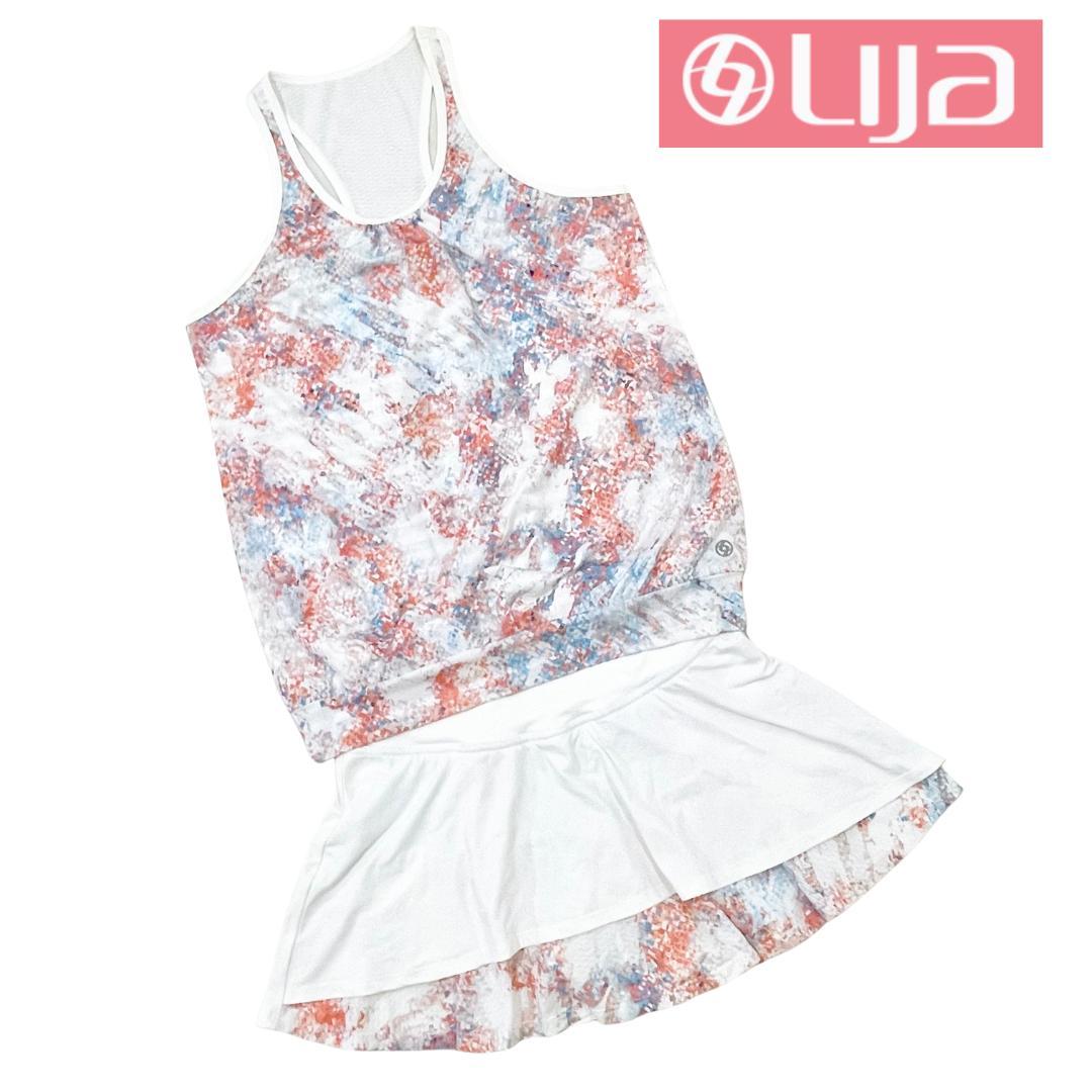 ❇️リージャ　テニスウェア　セットアップ　ノースリーブ　スコート　M〜L