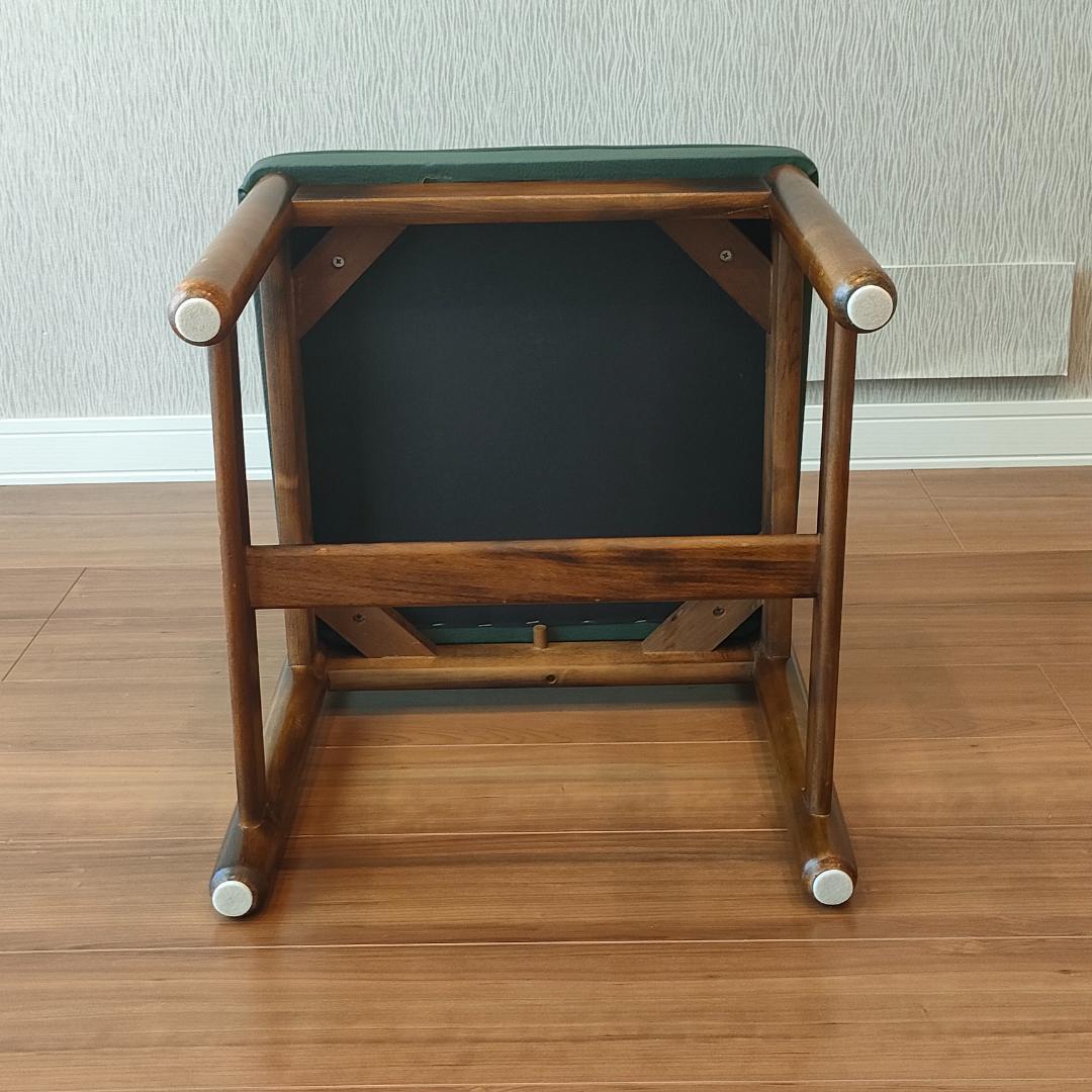 ＜希少＞　オールドカリモク　レザーチェア　鋲打ち