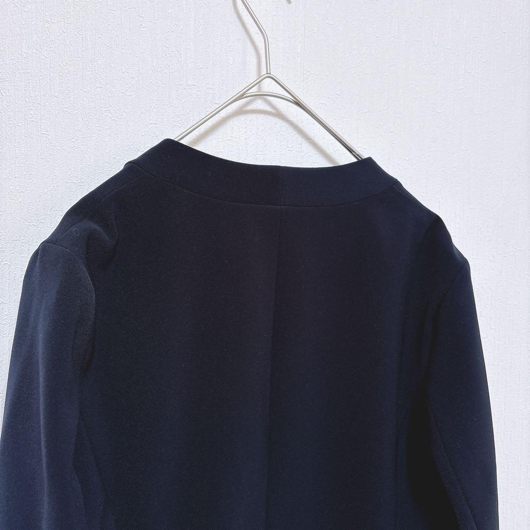 ゆに【インディヴィ】美品 ノーカラー パンツスーツ フォーマル