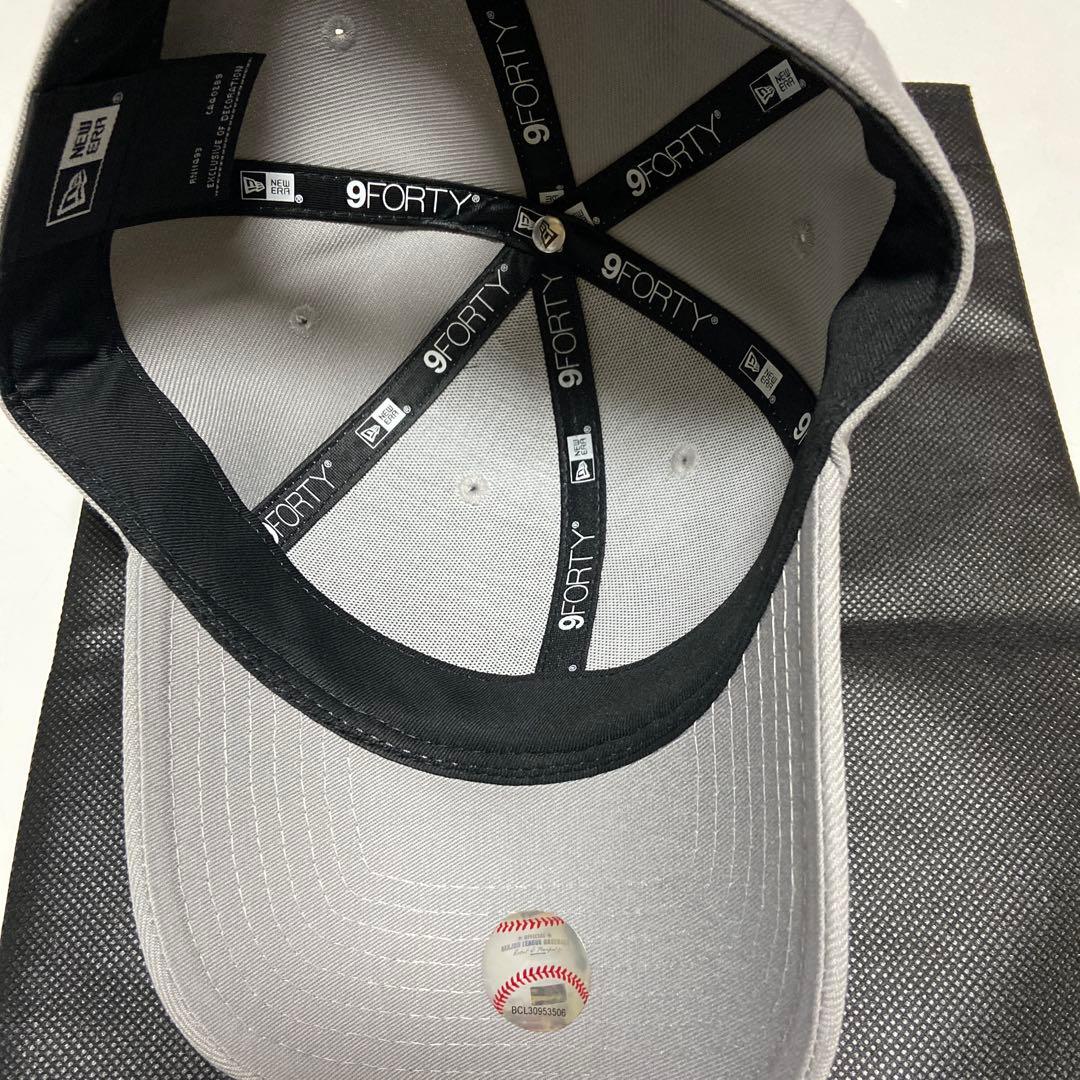 ニューエラ　9FORTYRHINESTONE ドジャース　グレー新品