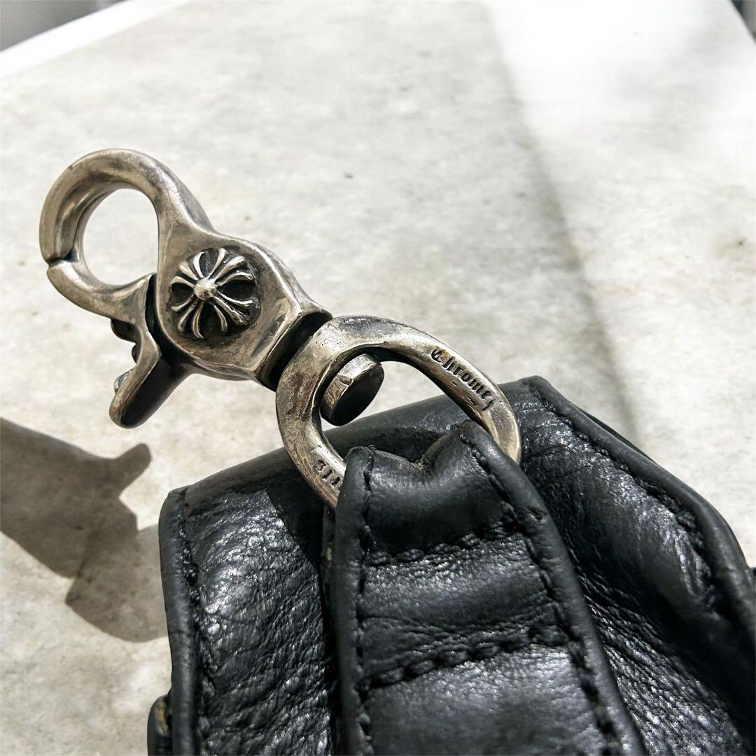 JJR様【極希少・鑑定済】クロムハーツ スイベルクリップ クロスボール レザー