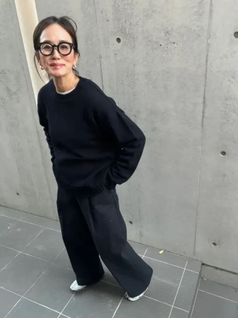 完売 JULY NINE チノパン ネイビー Mサイズ　試着のみタグ付き