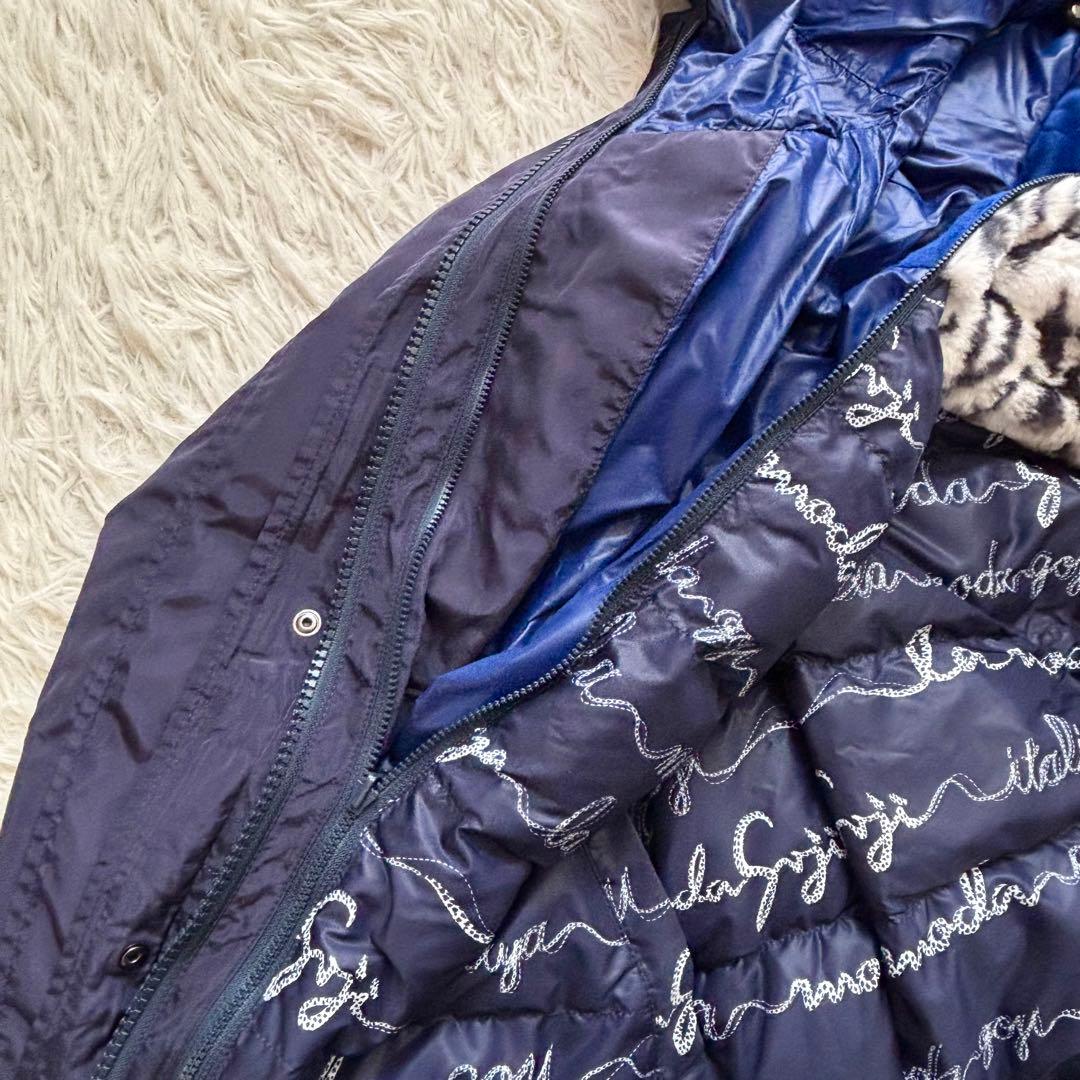 美品 伊太利屋 3WAY ダウンコート インナーダウン Mサイズ 紺 近年モデル