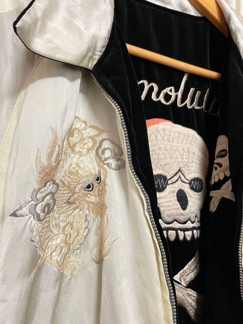 ★美品　テーラー東洋 スカジャン 港商スペシャル 別珍 髑髏