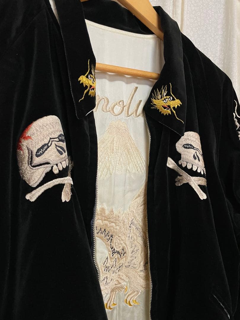 ★美品　テーラー東洋 スカジャン 港商スペシャル 別珍 髑髏