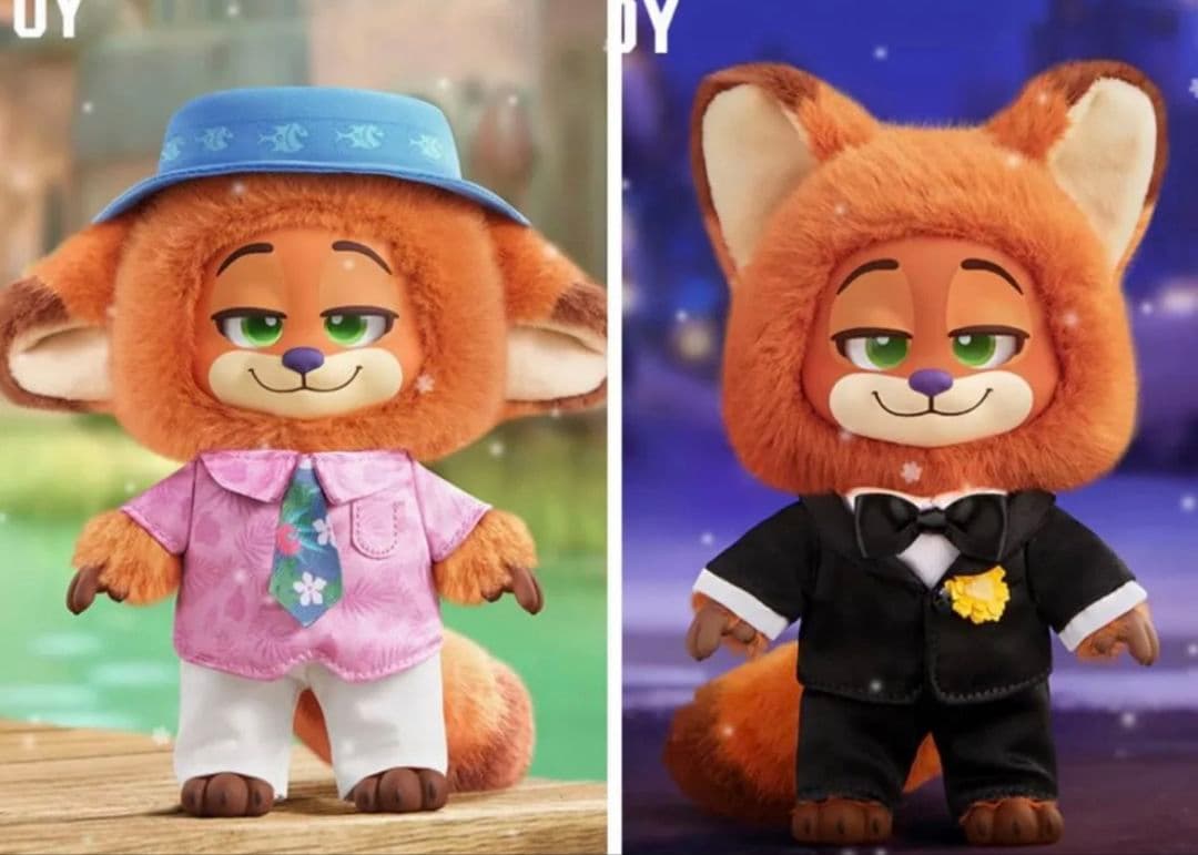 TOPTOY ズートピア ディズニー ニック ぬいぐるみキーホルダー