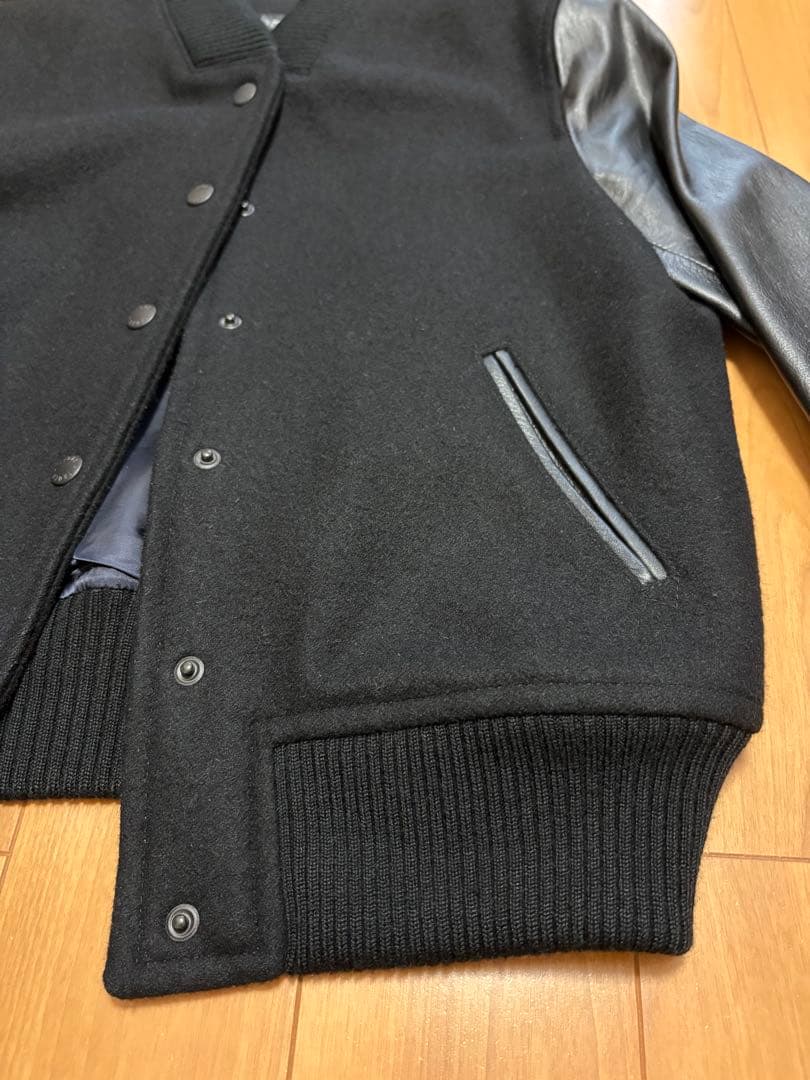 【23区】ラムレザースタジャン ブラック