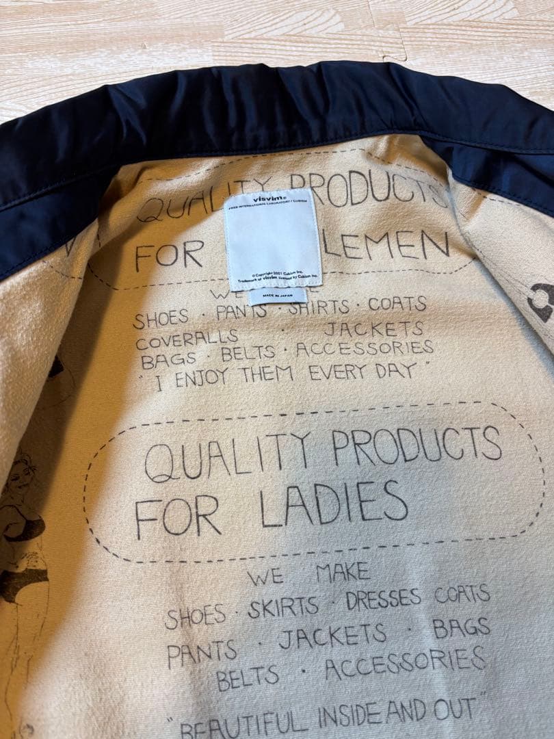 ジャケット・アウター visvim SwingTop iris liner down deck ict