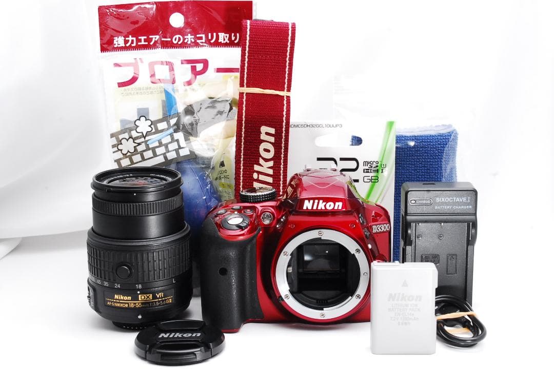 軽量&高画質 ♥ Nikon D3300 ♥希少なレッドカラー スマホ転送OK