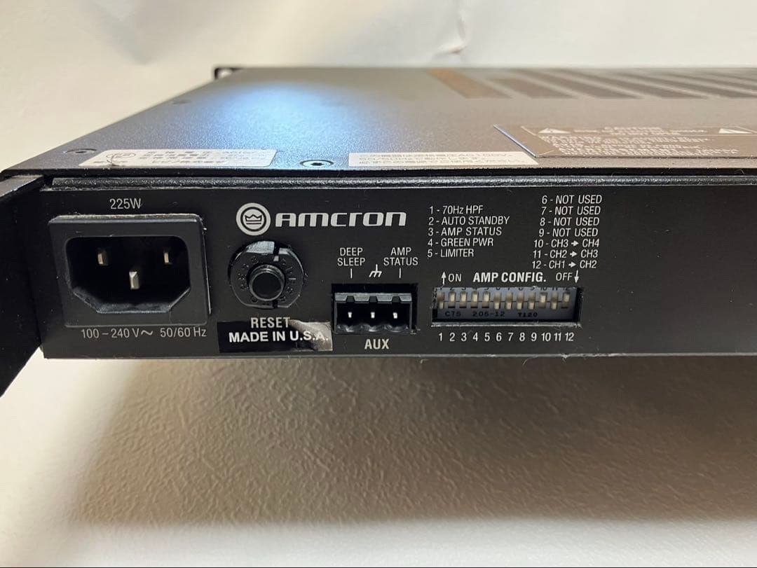 銘品！AMCRON CT475 パワーアンプ 音に拘る人へ！