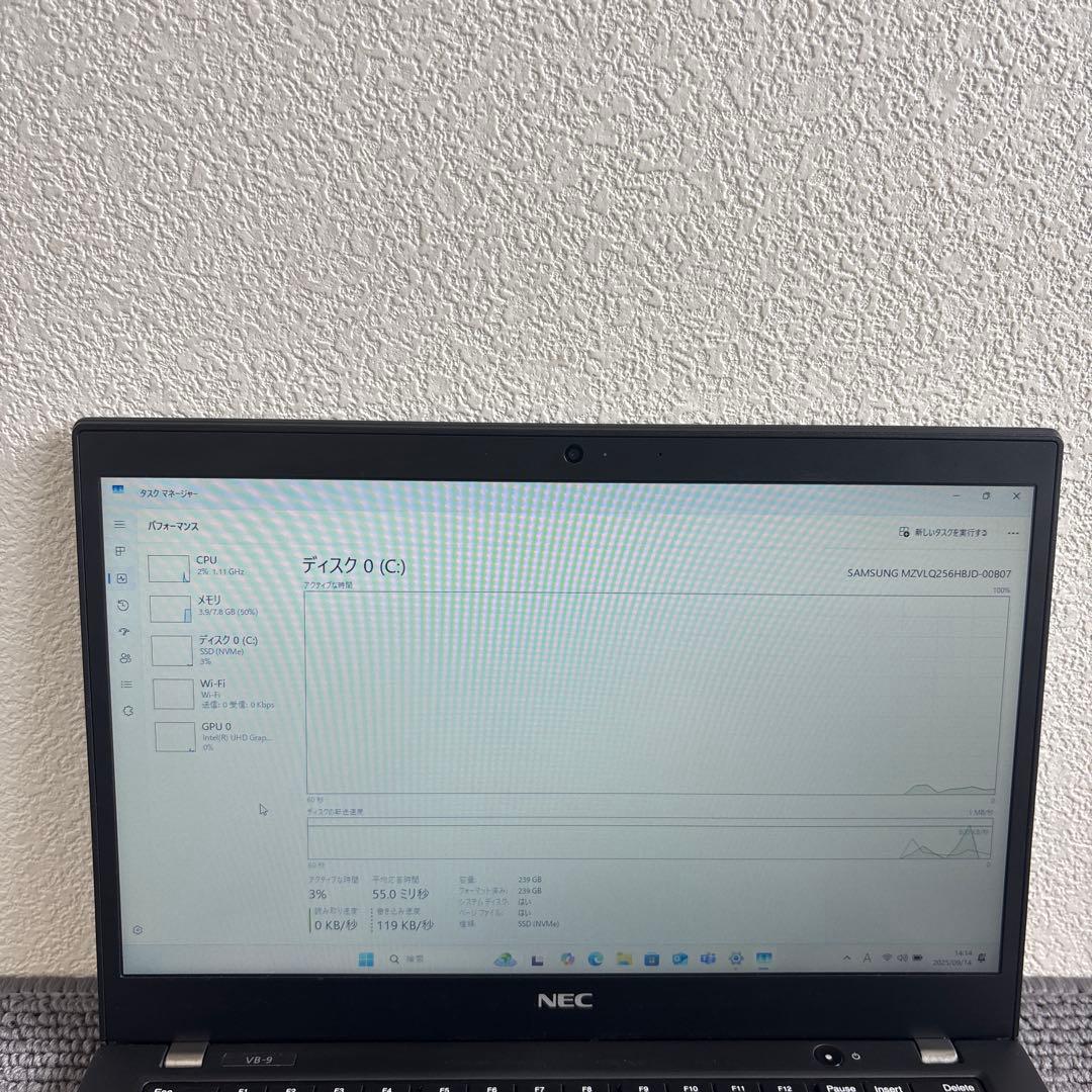 NEC versapro VB-9 i5-10210U メモリ8GB#M6367