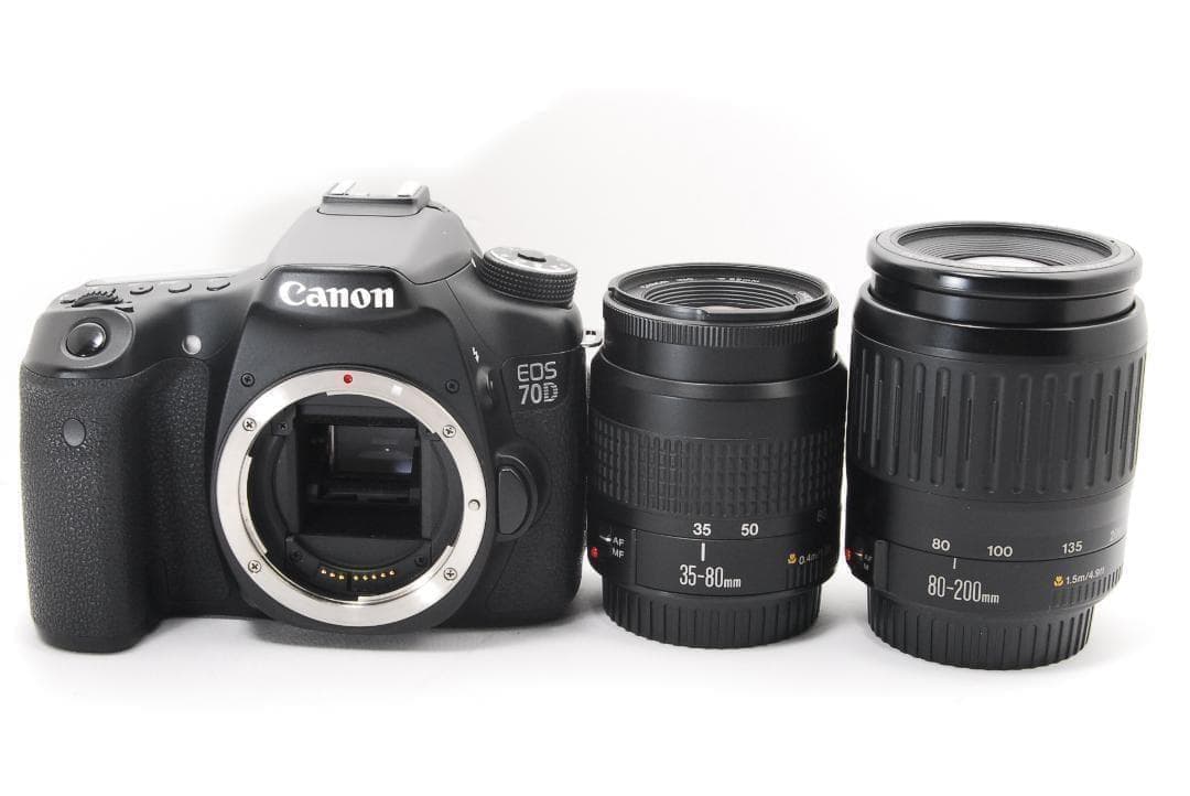 Canon EOS 70D 一眼レフカメラ ダブルレンズ スマホ転送機能搭載