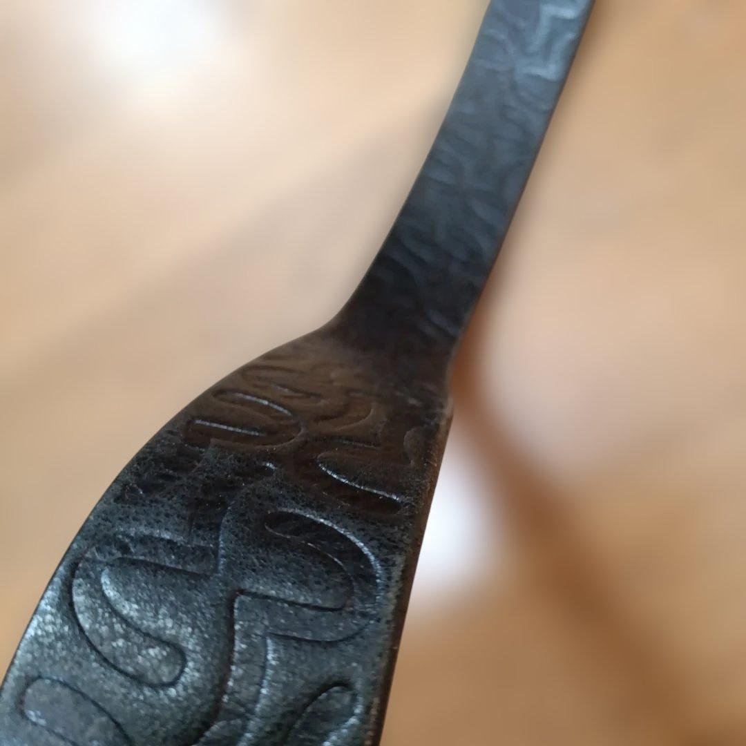 エビス カモメ 型押し 黒 レザーベルト