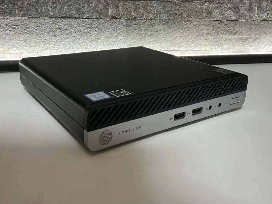 ✨HP✨ProDesk✨ミニPC✨ブラック✨corei5✨第8世代✨新品SSD✨