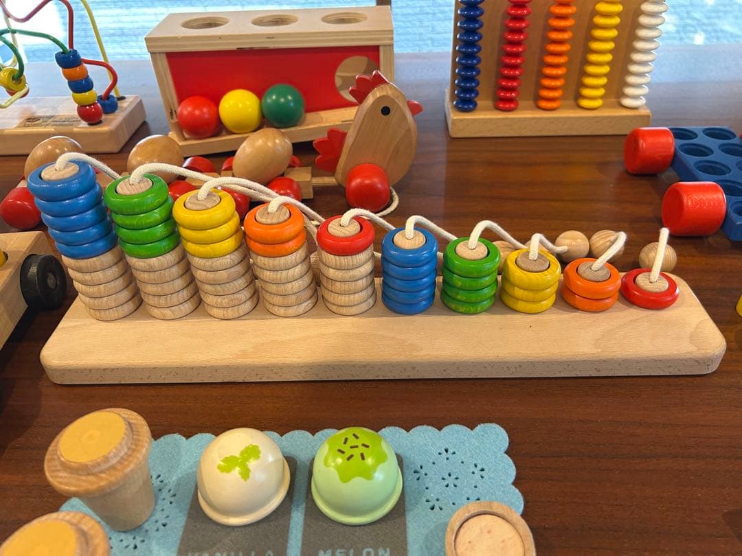 木の玩具まとめ売り　木製14点セットボーネルンド　PlanToys nic社など