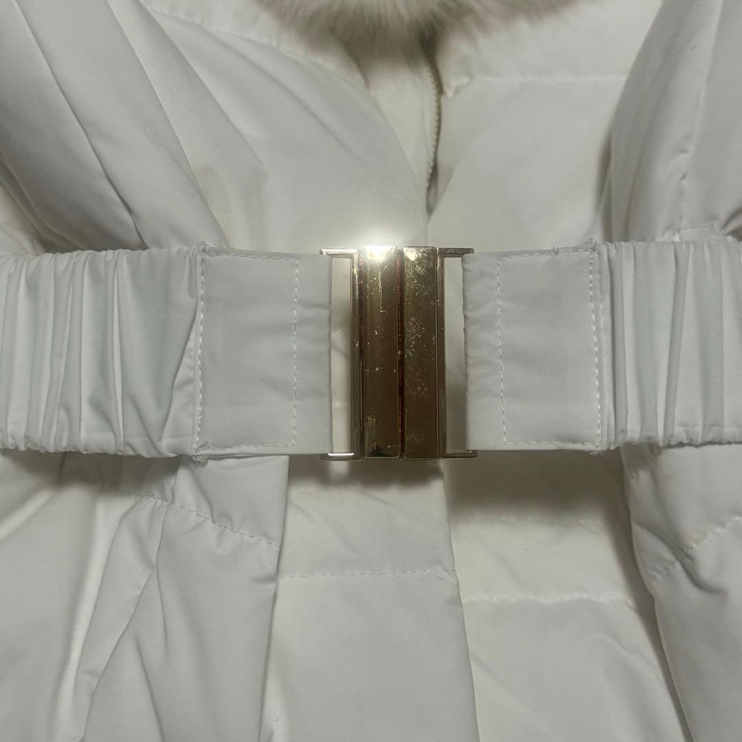 Riu リウ　Rちゃん　ホワイト ダウンジャケット ファー　FREE SIZE