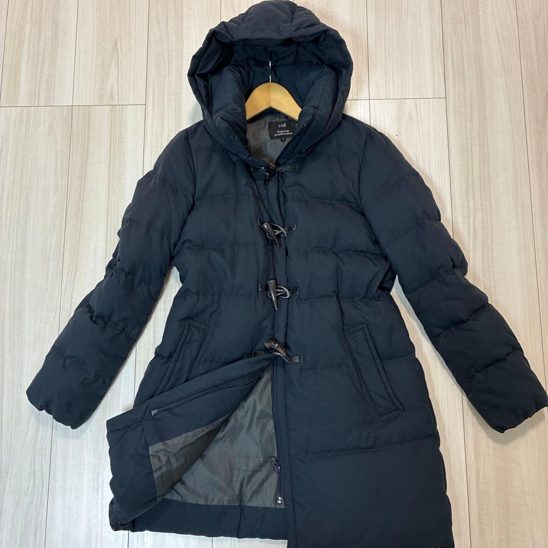 ３１日迄特価大きいサイズ✨23区 ダッフル ダウンコート ロング フード着脱可能