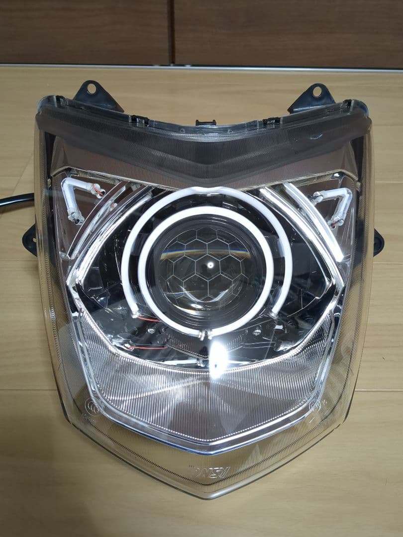 ②カラー変更シグナスX 3型デビルアイ社外ヘッドライト LED se44j1yp